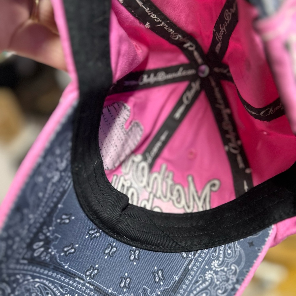 Pink Embroidered Cap - Picture 3 of 3